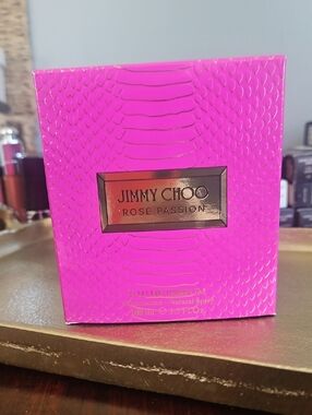 Jimmy Choo Rose Passion - Bright Pink Box with Gold Plaque
